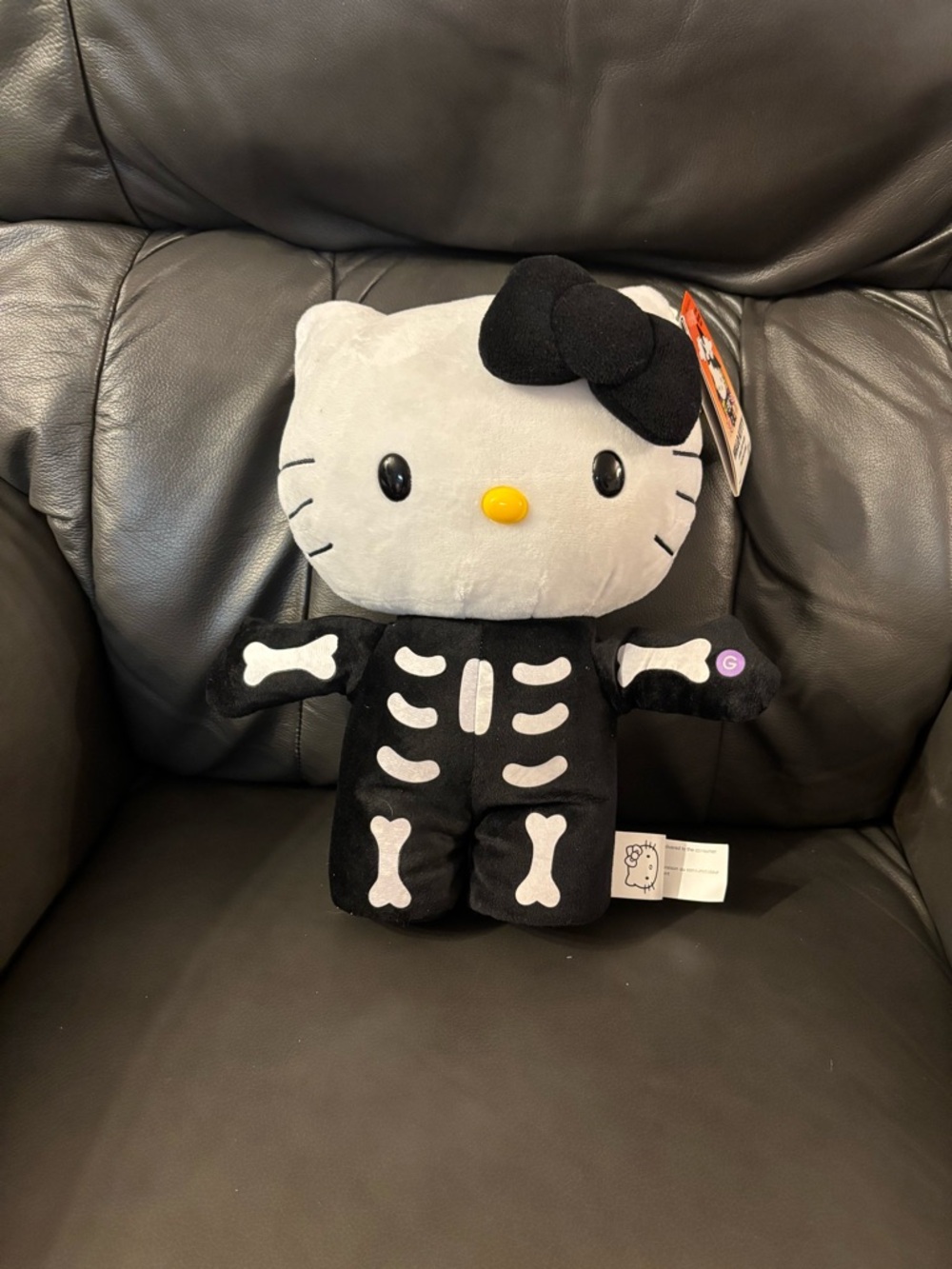 Hello Kitty Black Skeleton Stepper- Black & Gray